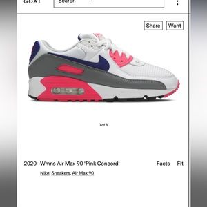 Nike women’s Air Max 90 'Pink Concord'